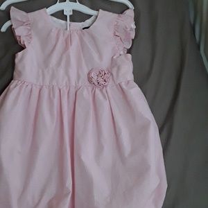 Champs pink satin lines dress